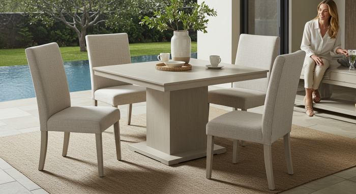 Beige eetset