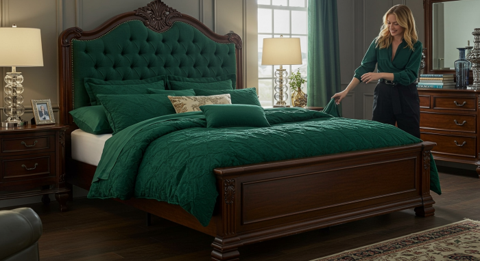Sierlijk bed