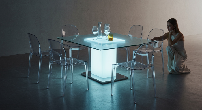 transparante stoelen
